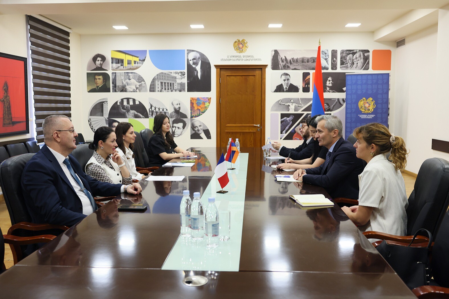 Armenia education minister meets president of Jean Moulin Lyon 3 University